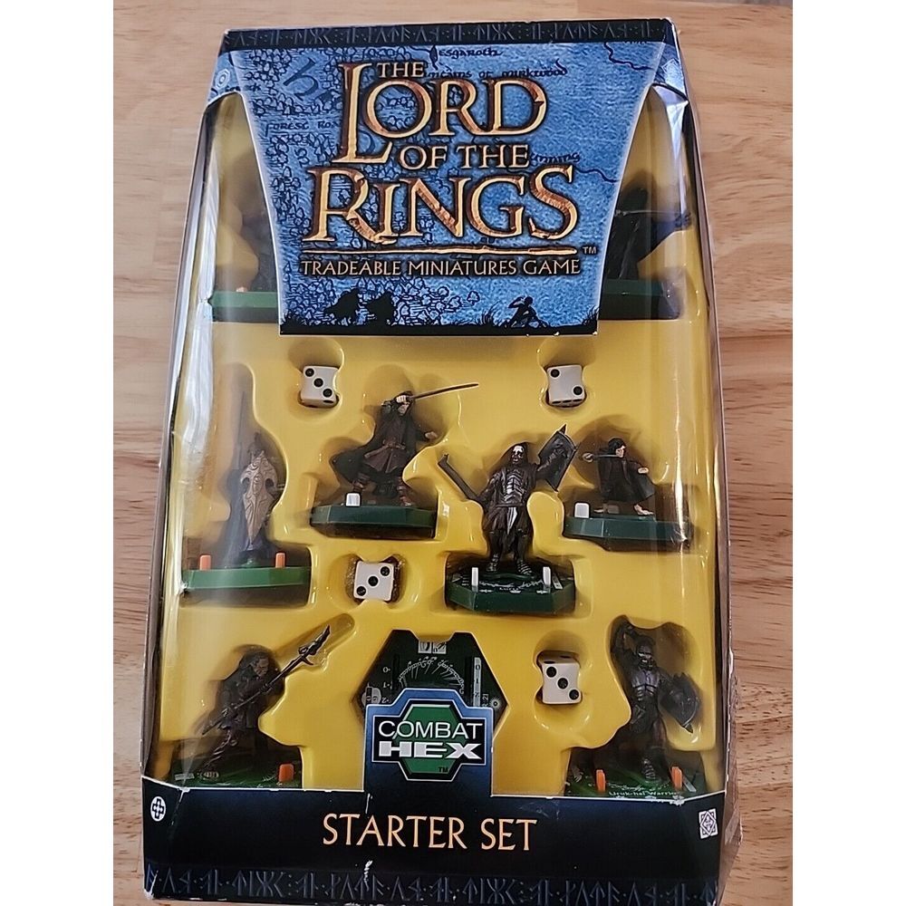 Lord Of The Rings Tradeable Miniatures Game Combat Hex Starter Set / New